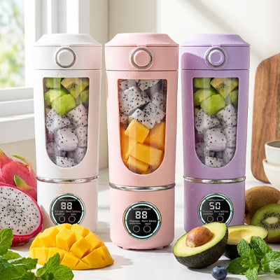 blender smoothie blanc rose violet
