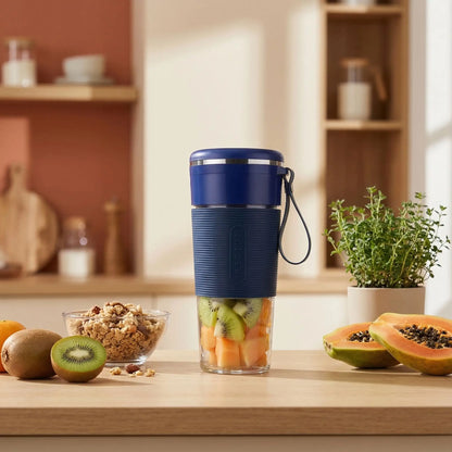blender smoothie portable bleu