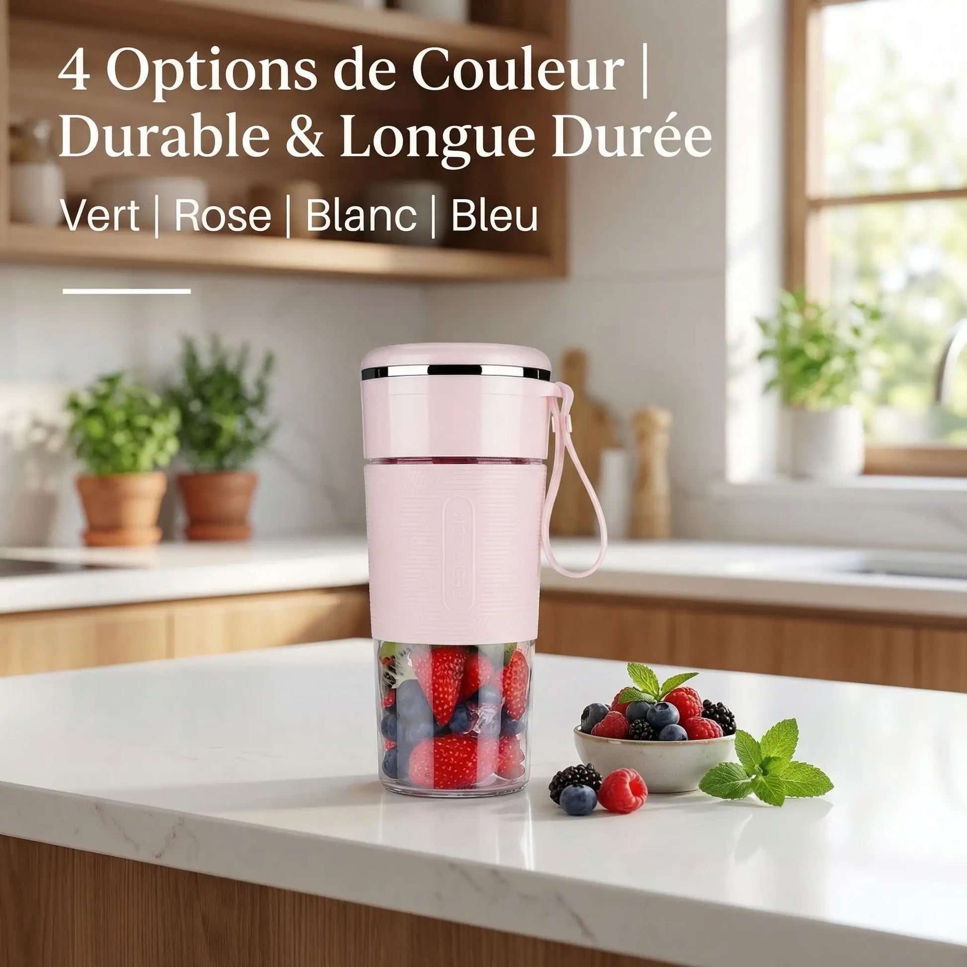 blender smoothie portable rose