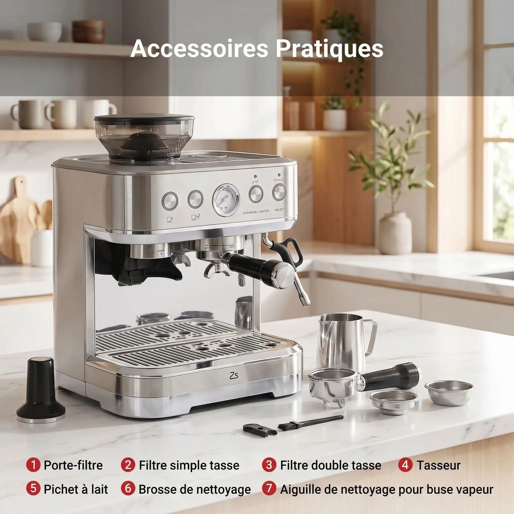 machine cafe grain accessoires