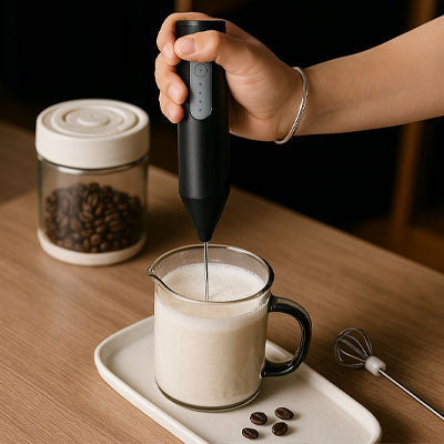 mousse lait avec mousseur a lait 