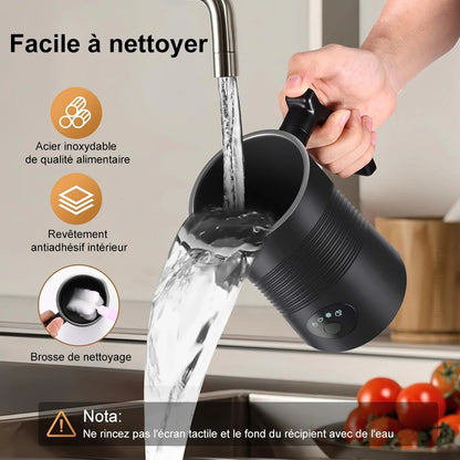 mousseur a lait 4 en 1 facile a nettoyer