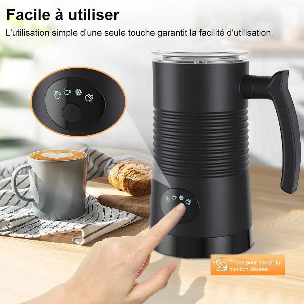 mousseur a lait 4 en 1 utilisation facile