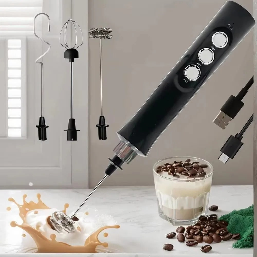 mousseur a lait electrique file rechargeable