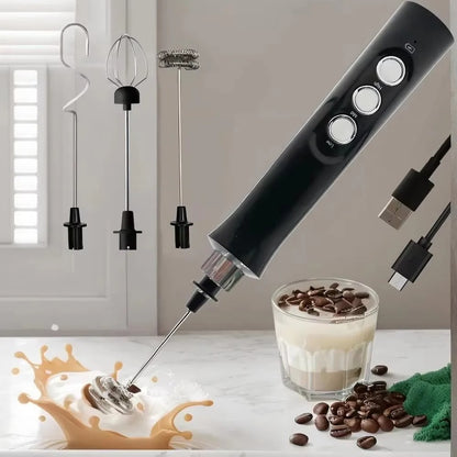 mousseur a lait electrique file rechargeable