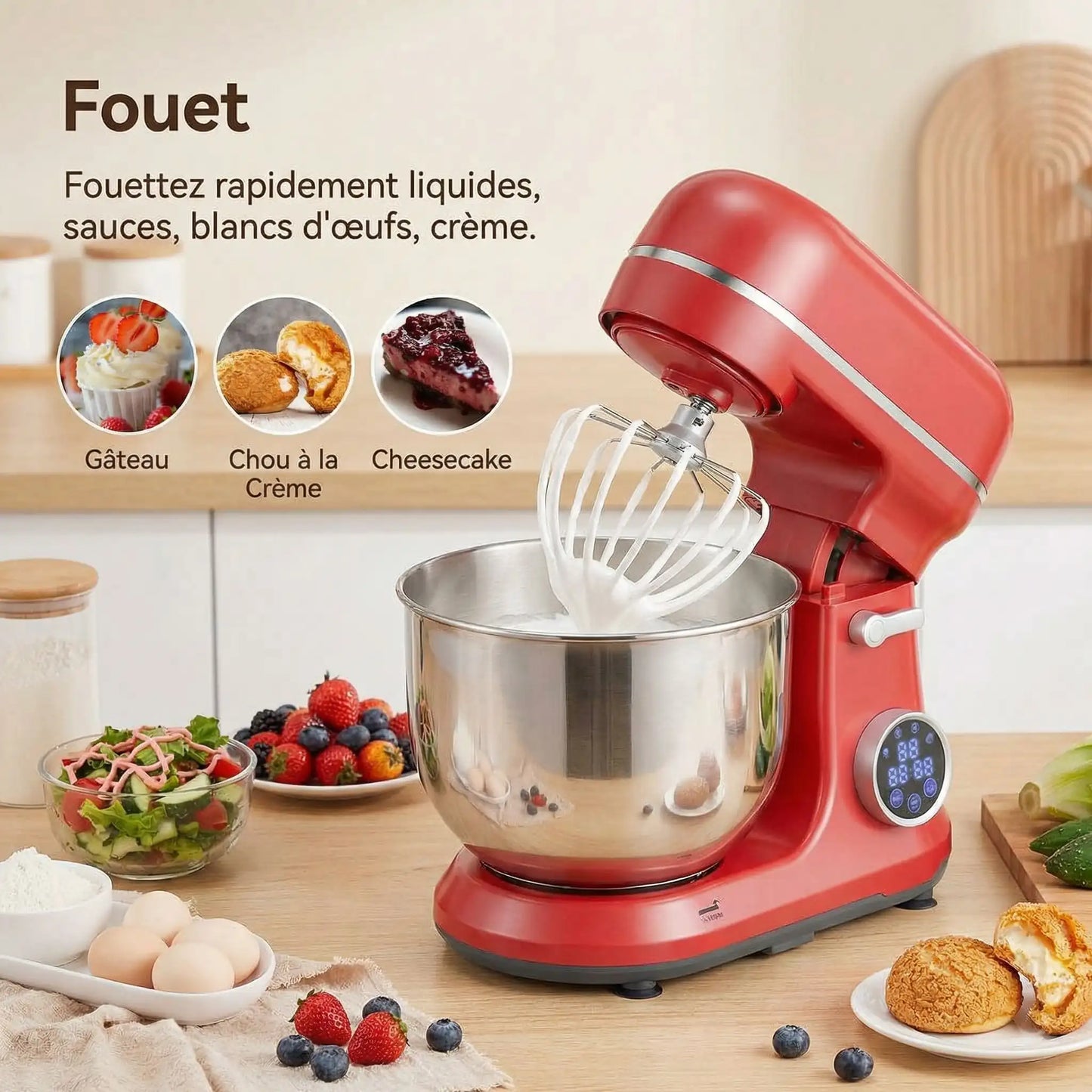 robot patissier fouet