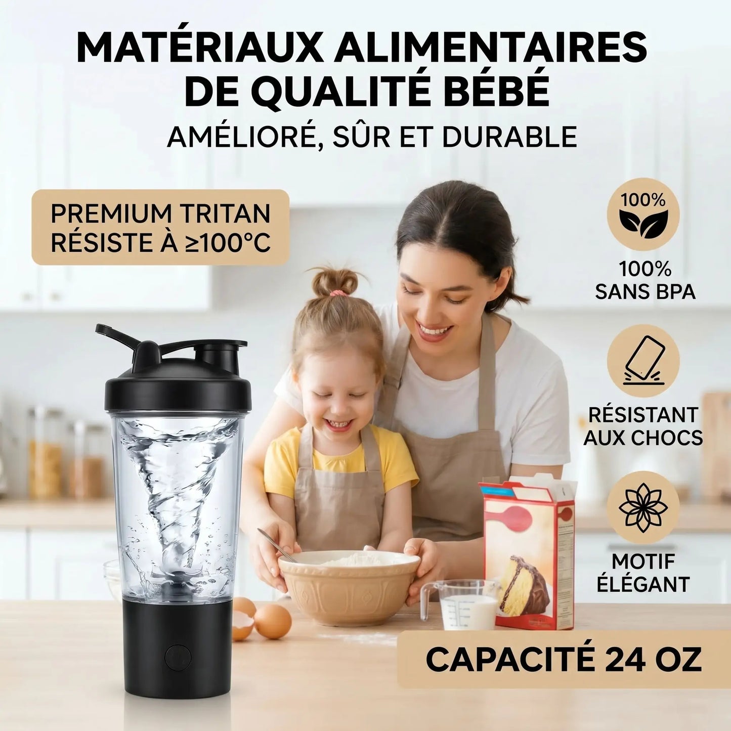 shaker electrique femme enfant prepare melange gateau
