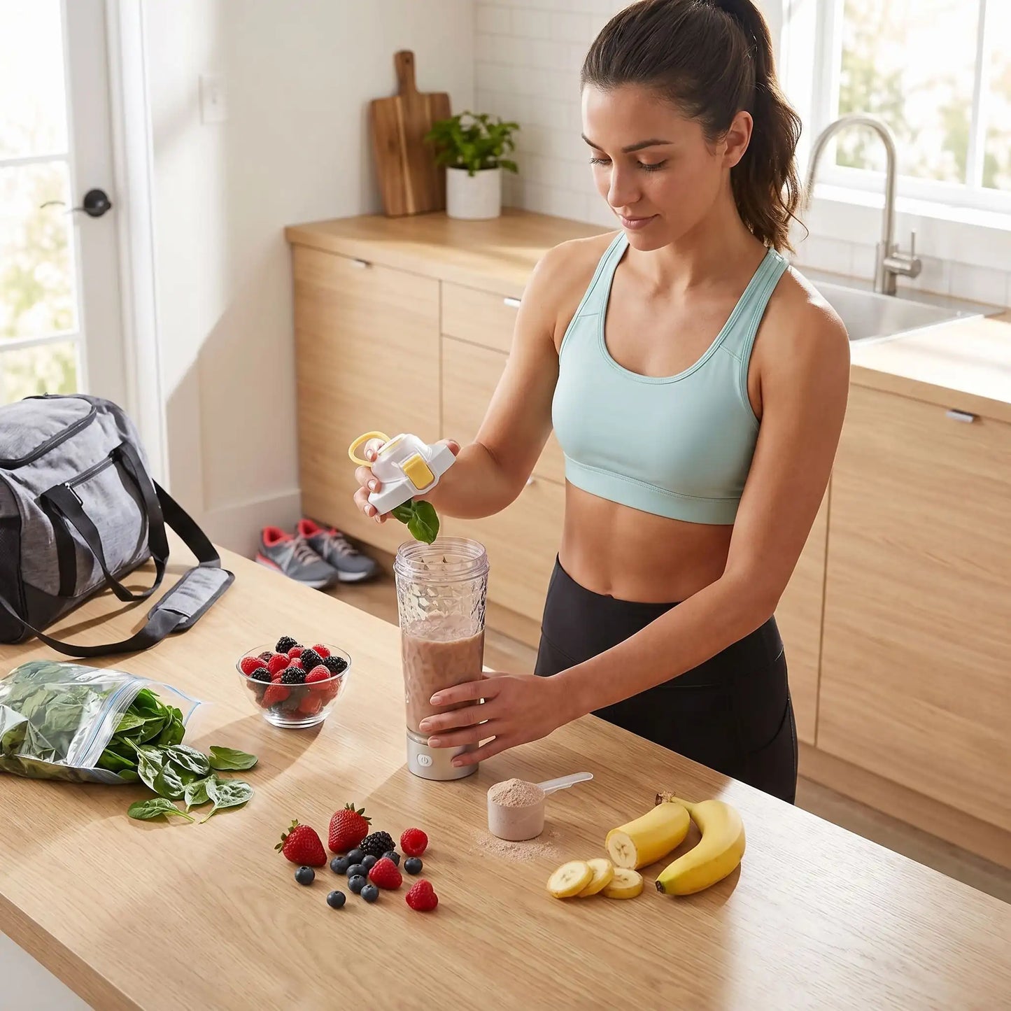 shaker electrique rechargeable femme prepare shake proteine